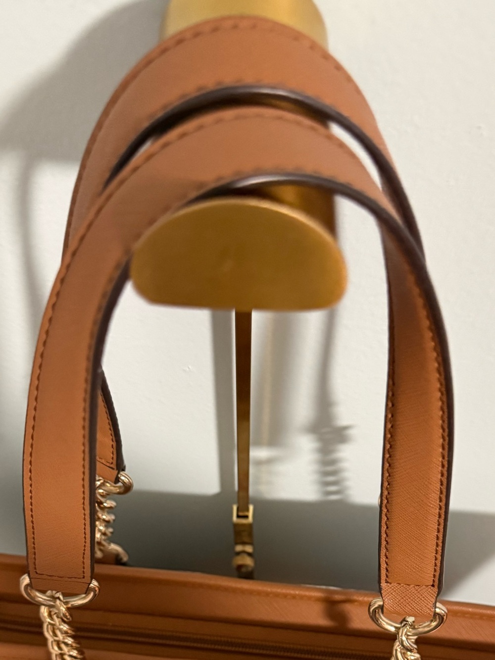Calvin Klein Multicolor Logo-Print Structured Tote with Tan Trim and gold tones! - Picture 8 of 11